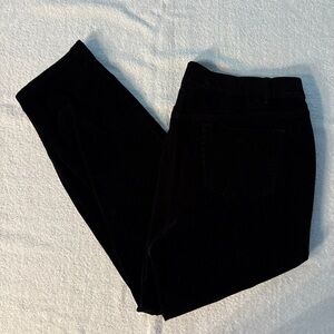 J. Jill Classic Black Corduroy Trousers